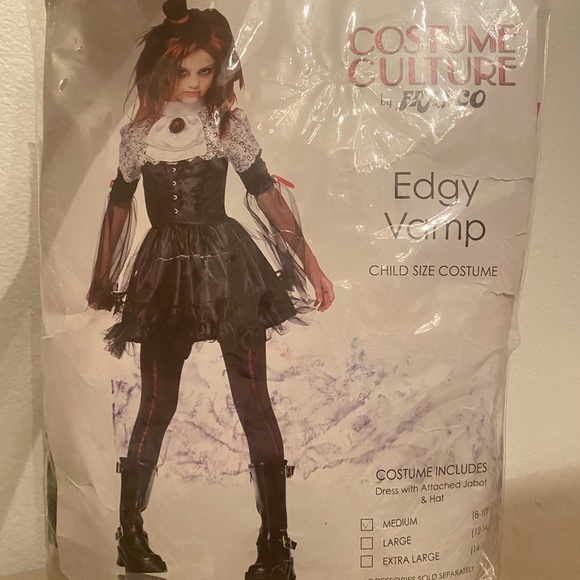 Halloween Child Edge Vamp size Medium 8-10 - Picture 2 of 5